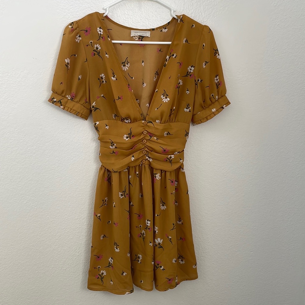 Yellow fall dress